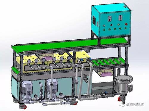 研磨上下料設(shè)備3d數(shù)模圖紙 solidworks設(shè)計